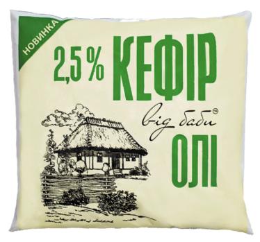 Кефір ТМ "Від Баби Олі" 350г 2,5%